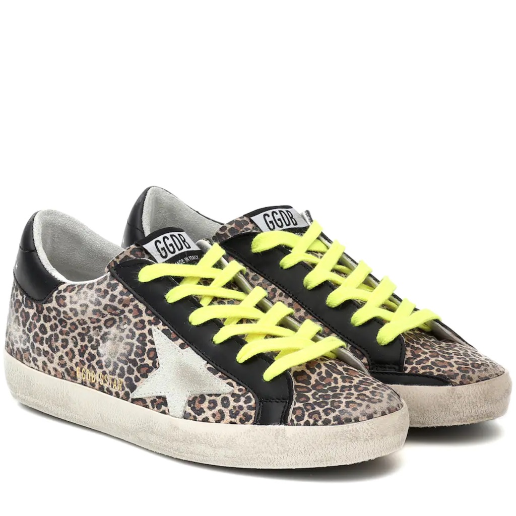 Golden Goose Superstar Leopard-Print Sneakers